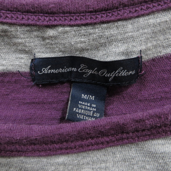 American Eagle top Medium striped tab sleeve - Picture 6 of 7